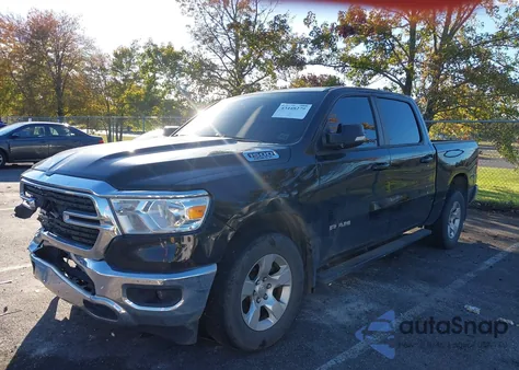 2021 Ram 1500 Big Horn 4X4 5'7 Box from USA, damaged, VIN 1C6SRFFT0MN663748